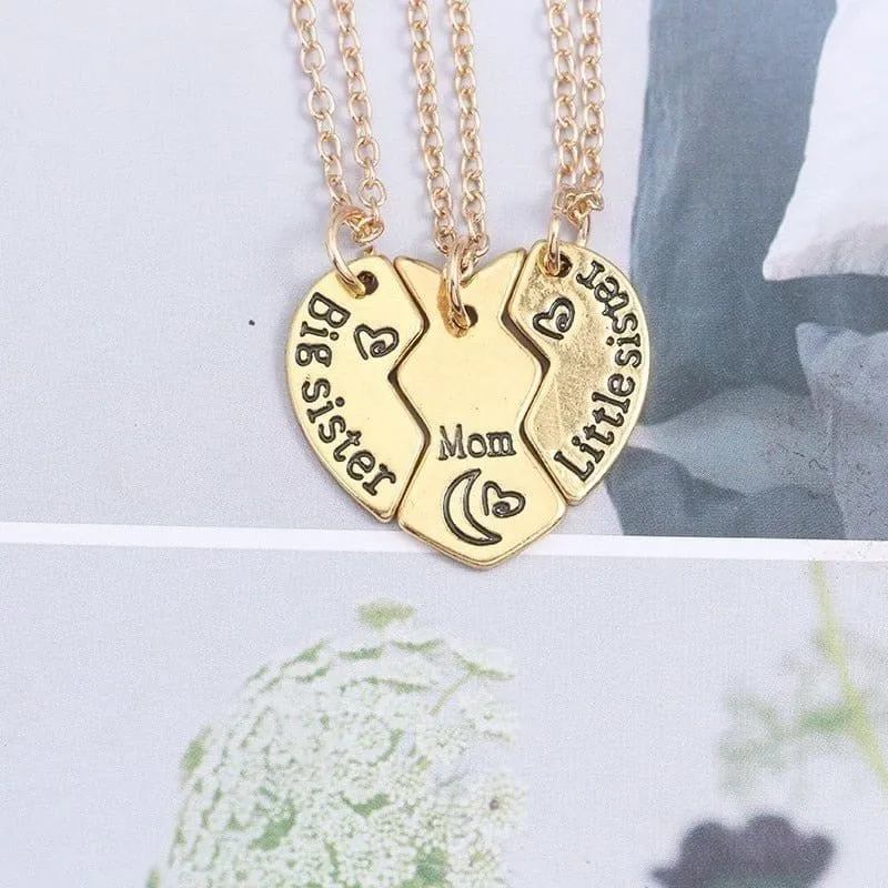 Mutter Tochter kette Gold (Stahl)