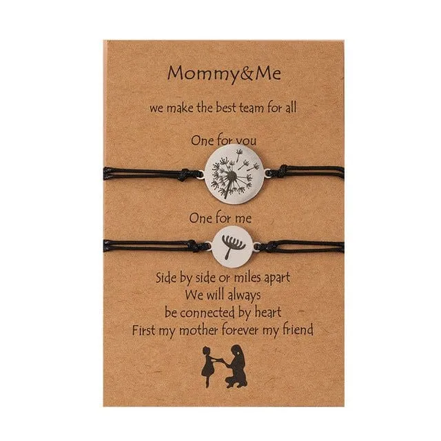 Mutter Tochter Armband Löwenzahn
