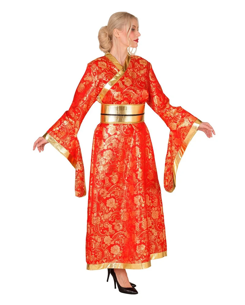 Kimono Kostüm-Kleid mit Gürtel
