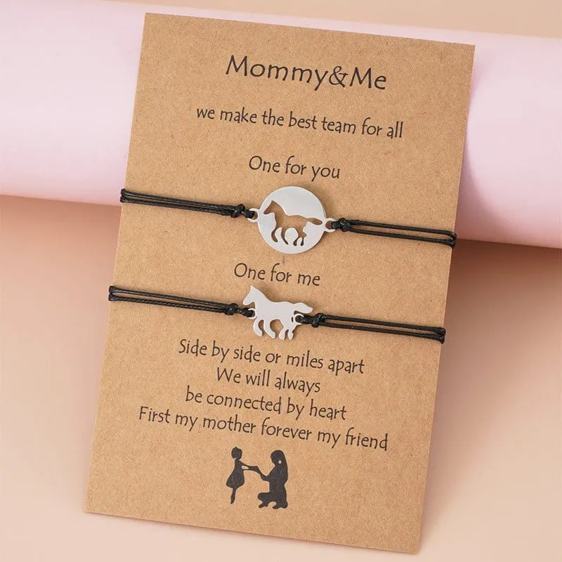 Mutter Und Tochter Armband Pferd