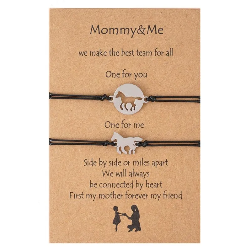 Mutter Und Tochter Armband Pferd