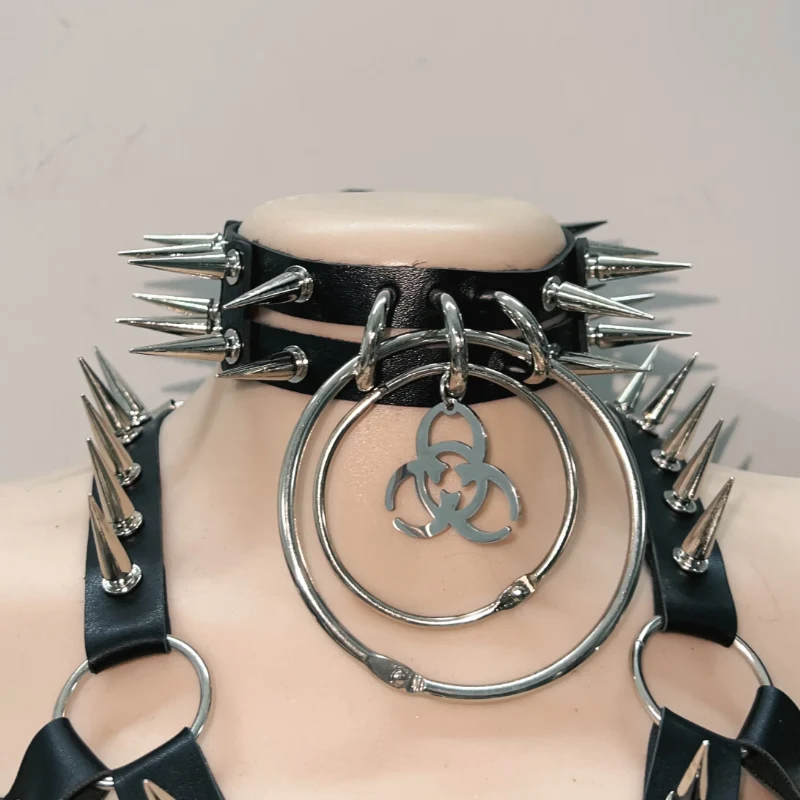 Leather rivet cut out o ring top