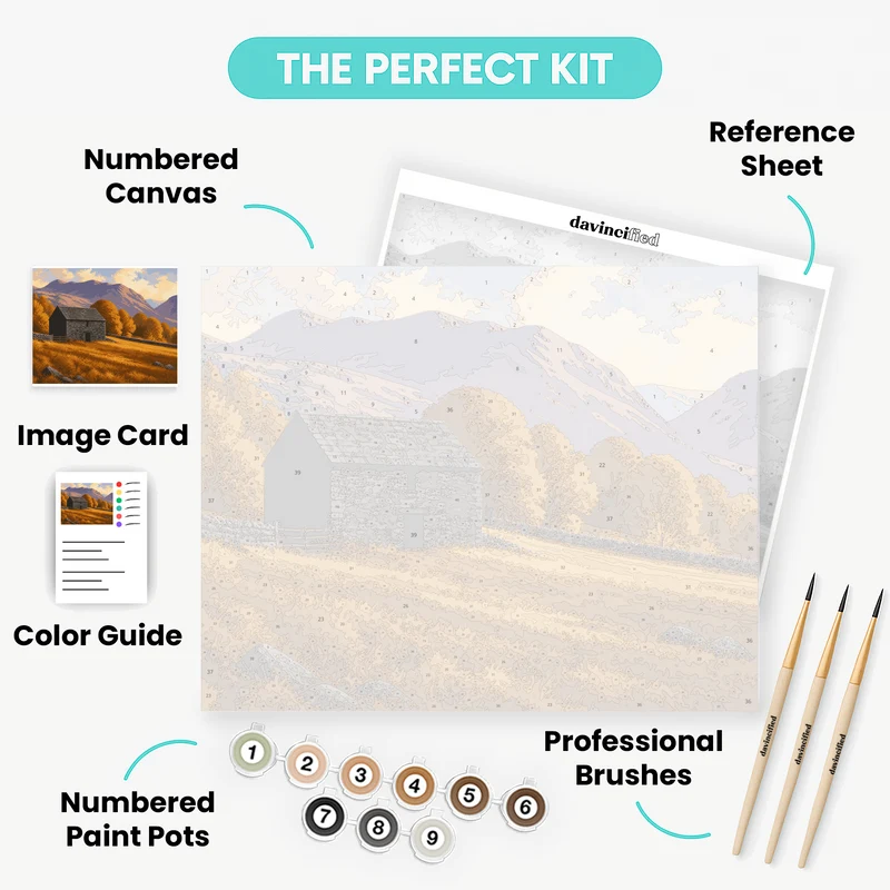 Borrowdale Stone Barn - Paint by Numbers Kit