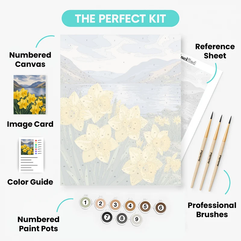 Ullswater Daffodils - Paint by Numbers Kit
