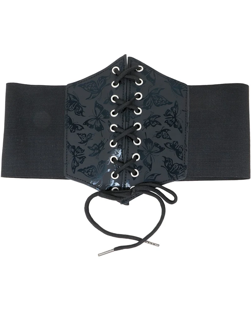 Schmetterling Korsett Schwarz