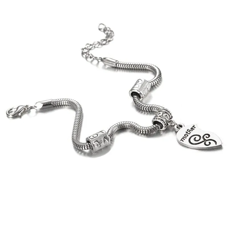 Armband Mutter Tochter (Silber)