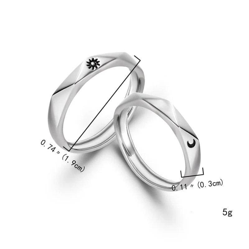 Duo-Ring Sonne Mond