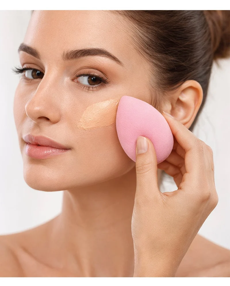 Eiförmiger Make-up-Schwamm