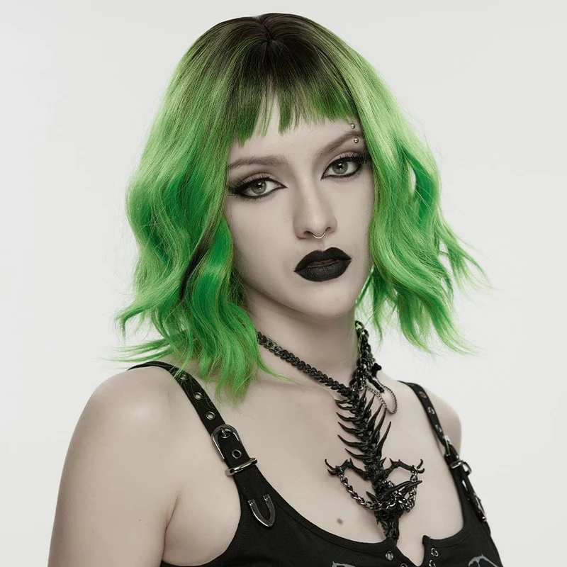 Punk-Halskette mit Drachenknochen-Kreuz für Damen