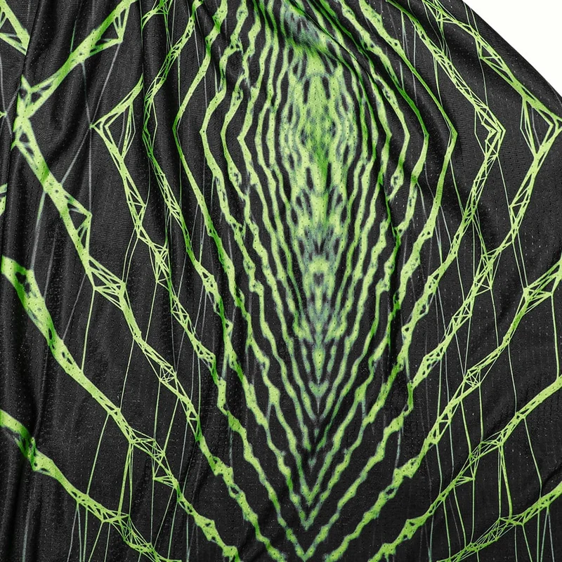 Punk Halo bedruckte Herren-Sagging-Hose, schwarz-grün
