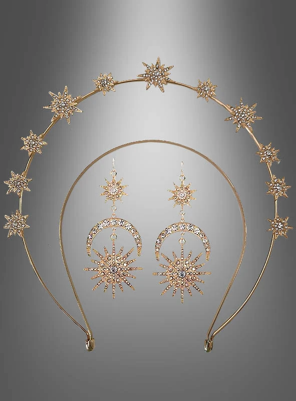 Schmuckset Sonne, Mond und Sterne