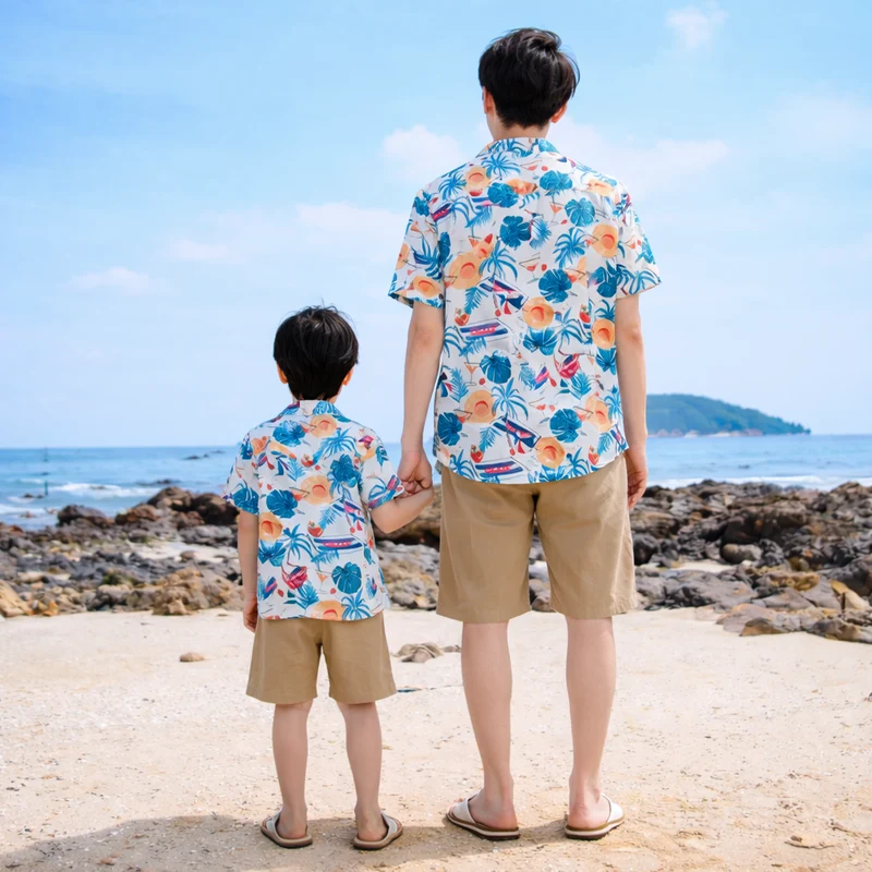 Hawaii Hemd Vater Sohn