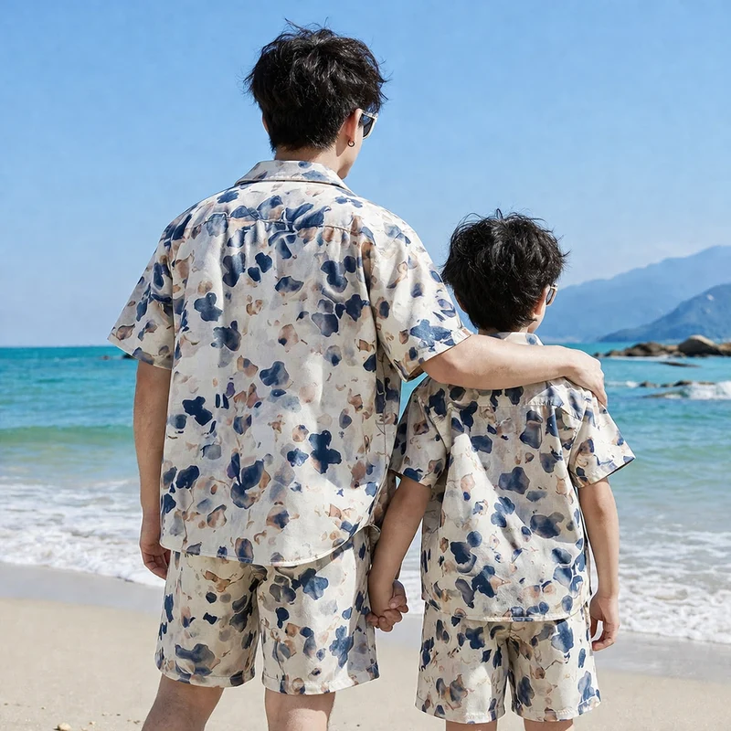 Vater Und Sohn Gleiches Hemd