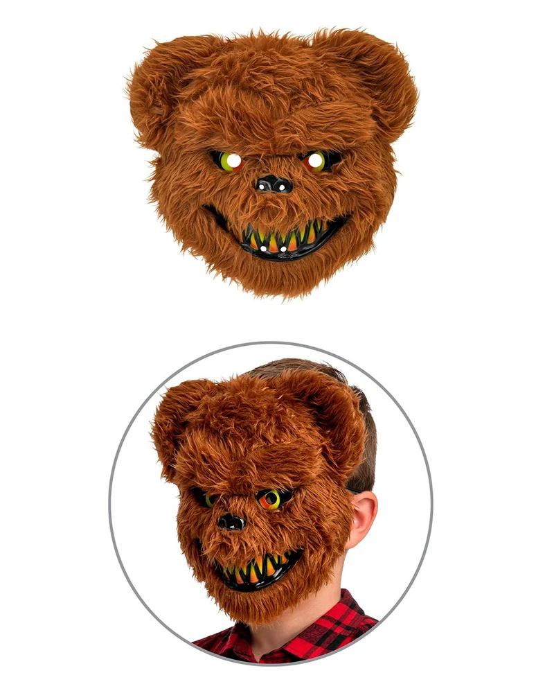 Zombie Teddy Kinder Kostüm-Overall mit Maske