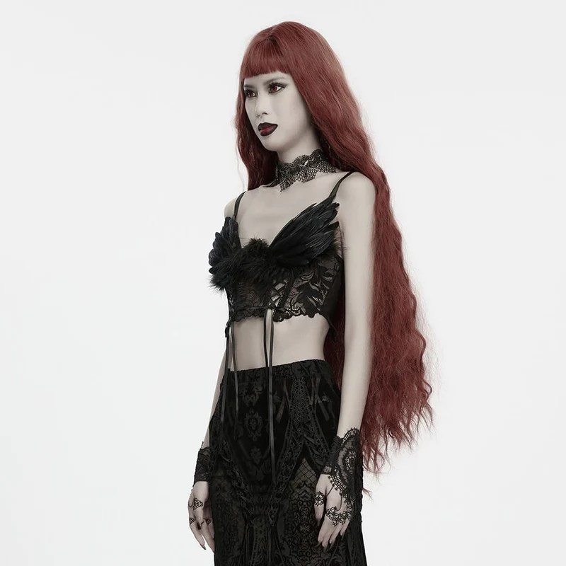 Gothic-Bustier für Damen mit Schnürung und Federnetz