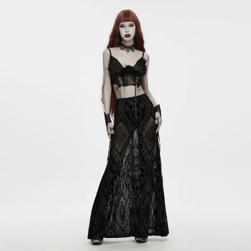 Gothic-Bustier für Damen mit Schnürung und Federnetz