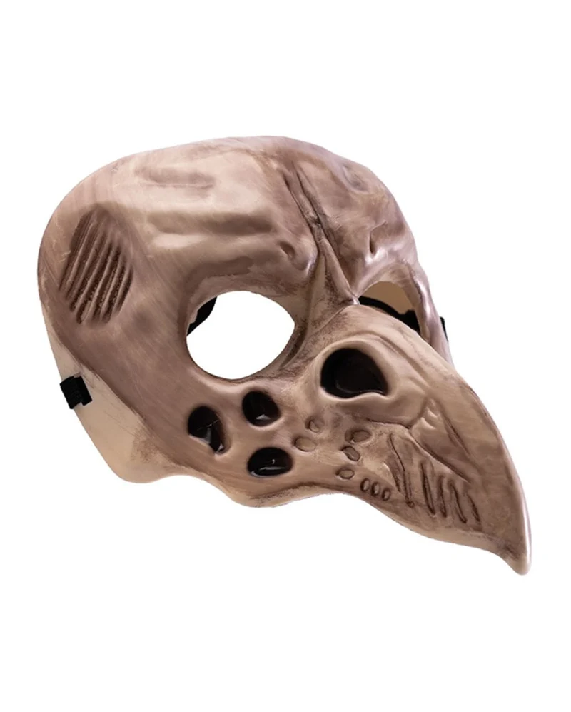 Skelettierte Raben Maske