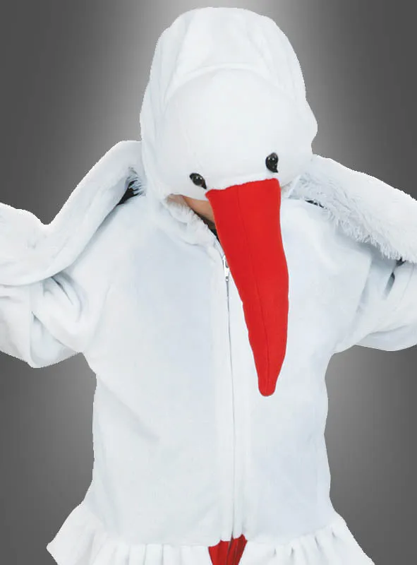 Vogel Storch Kinderkostüm