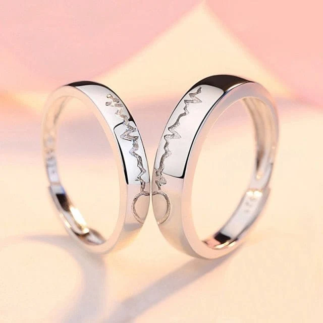 Herzschlag-Ring (Silber)