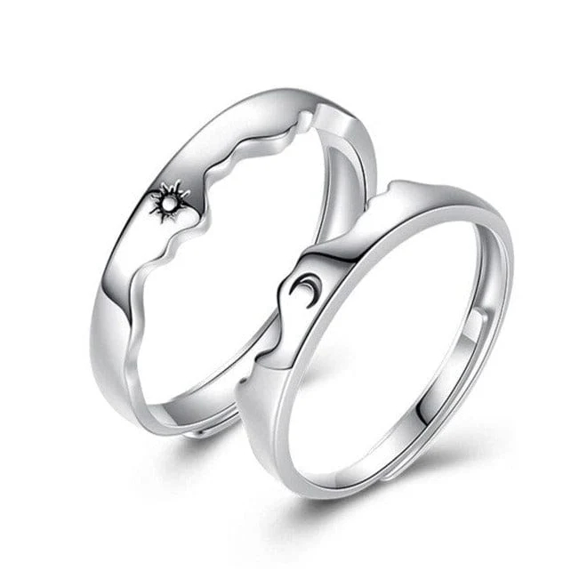 Partnerring Mond und Sonne
