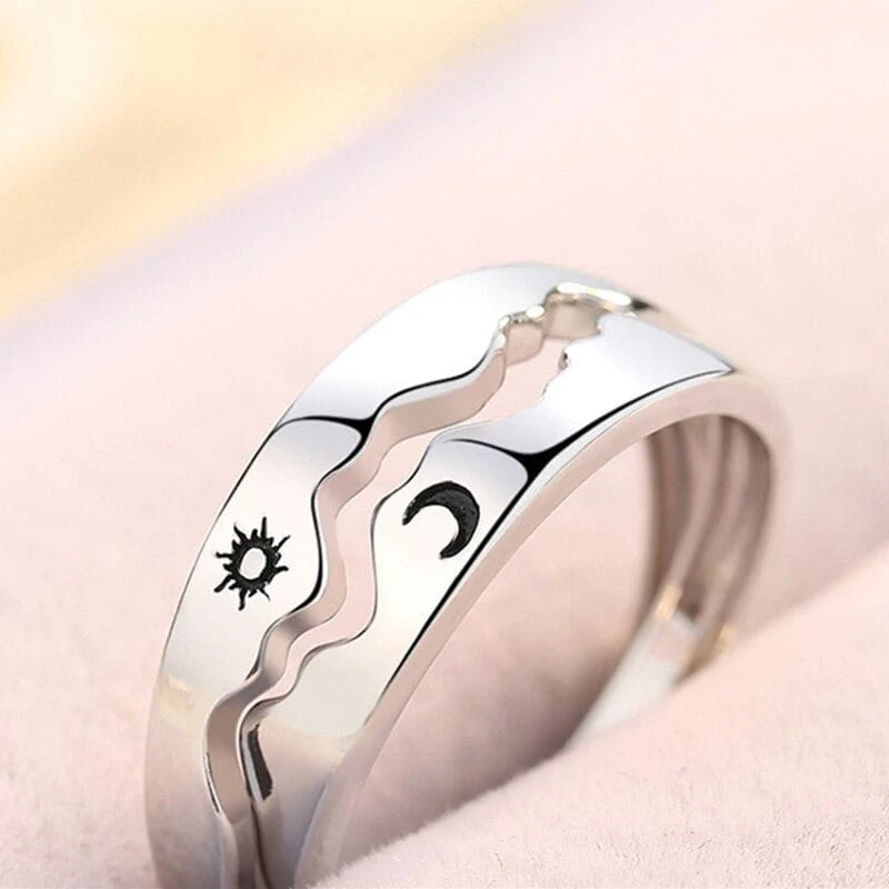 Partnerring Mond und Sonne