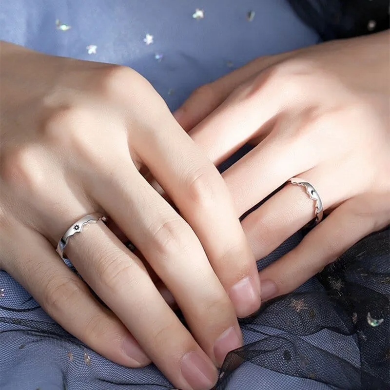 Partnerring Mond und Sonne