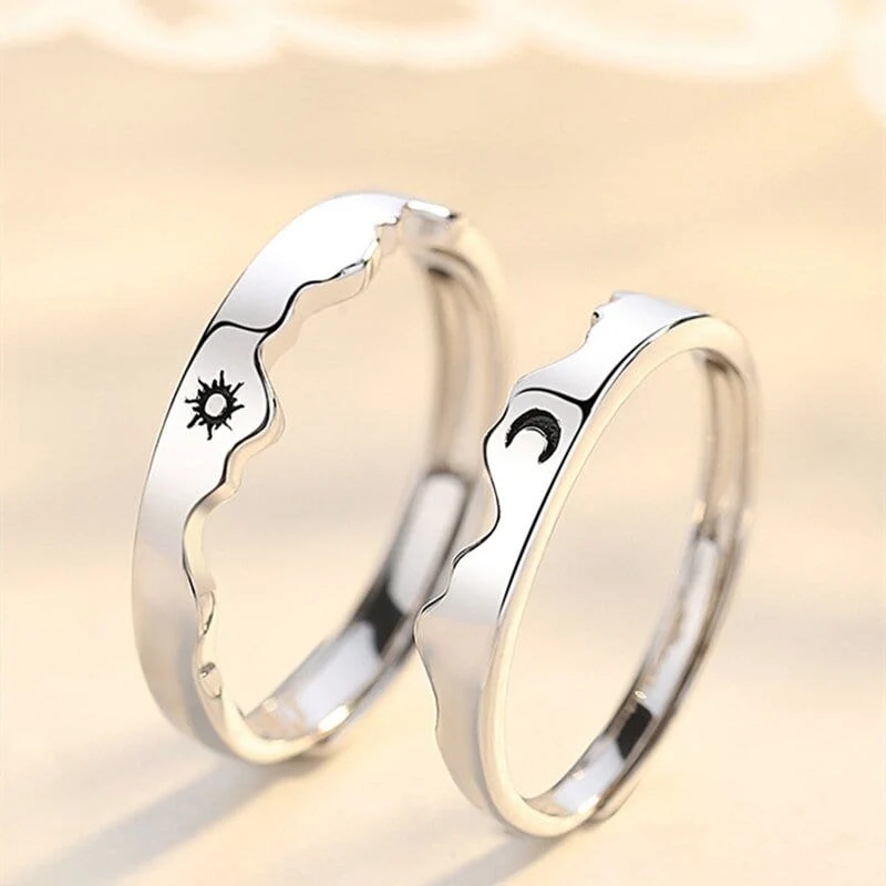 Partnerring Mond und Sonne
