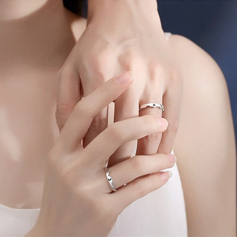 Partnerring Mond und Sonne