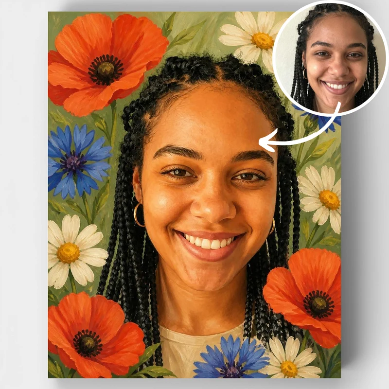 Wildflower Bloom - Custom Paint by Numbers Kit