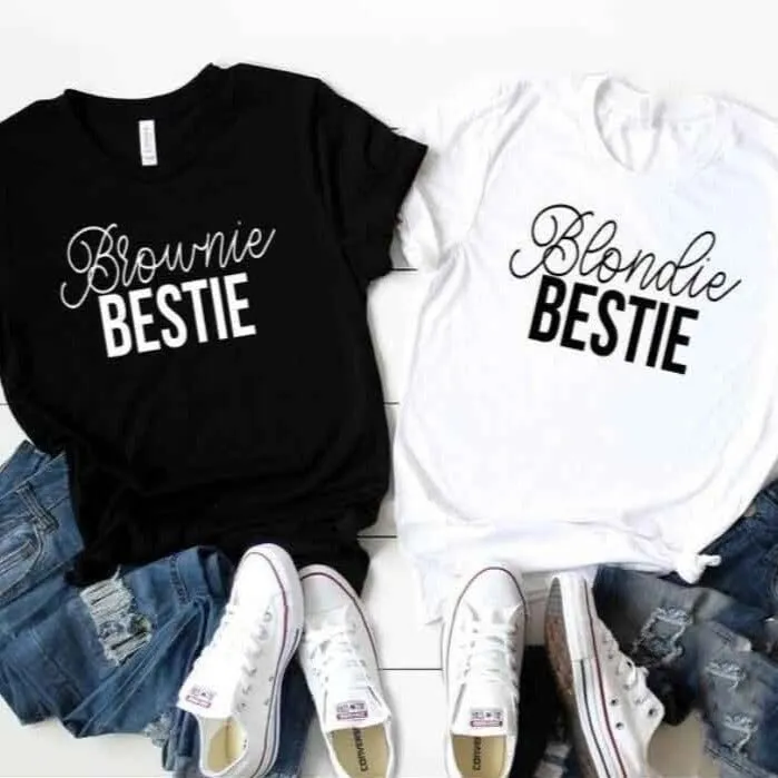 T-Shirt Frau Blonde Brown Bff