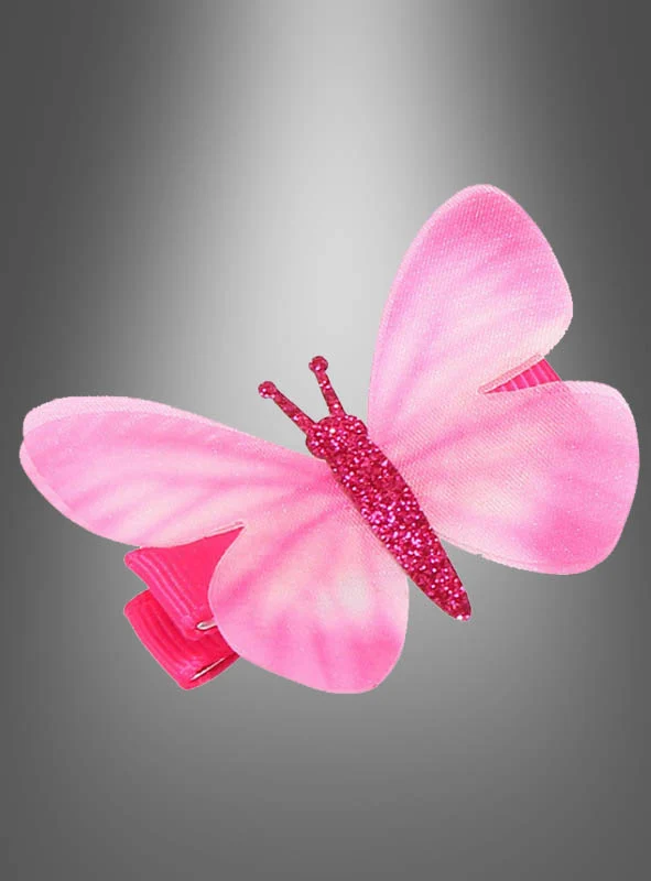 Haarclip Schmetterling mit Glitter