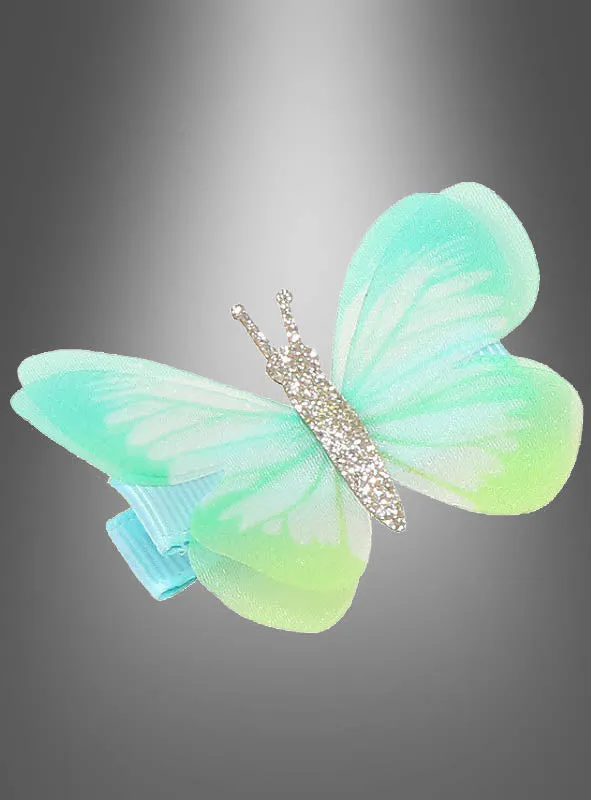 Haarclip Schmetterling mit Glitter