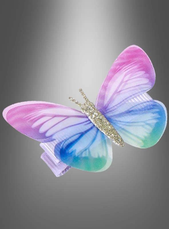 Haarclip Schmetterling mit Glitter