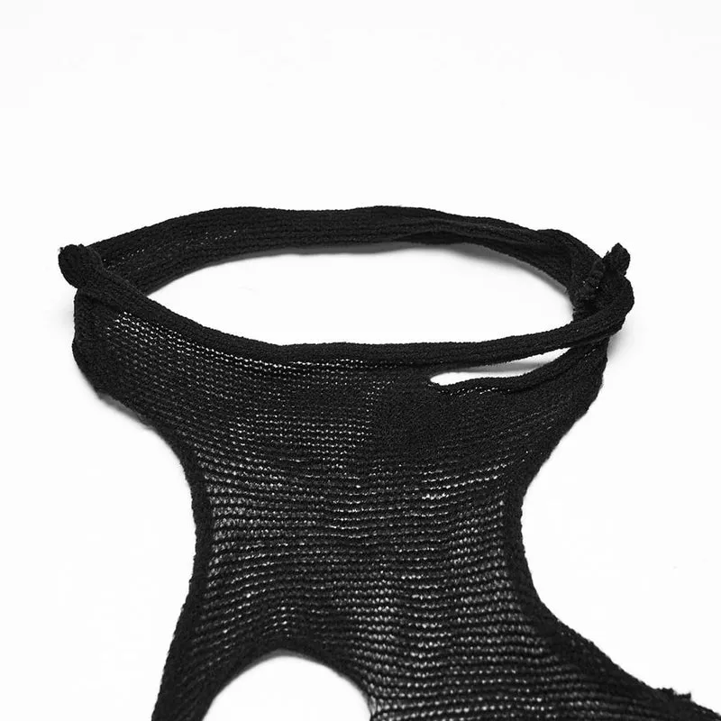 Punk-Tanktop mit Cut-out und Kettenmuster für Damen