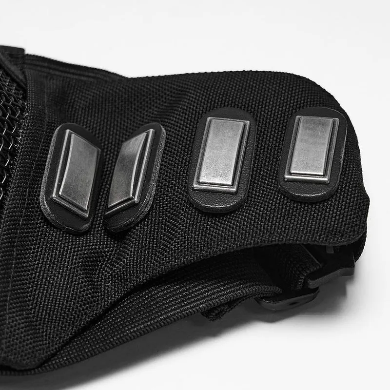 Unisex Punk Tactical Mesh Splice Mask