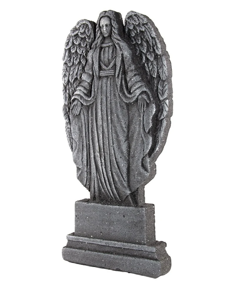 Halloween Grabstein mit Gothic Todesengel 91cm