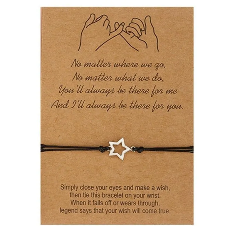 Sonne Mond Stern Freundschaft Armband (Für 3)