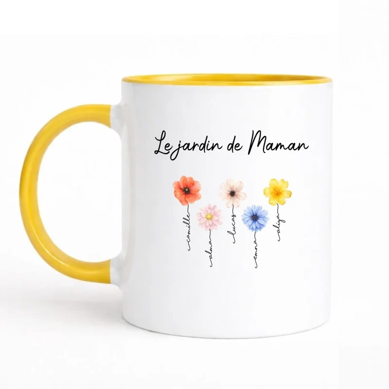 Tasse personnalisée maman avec prénoms