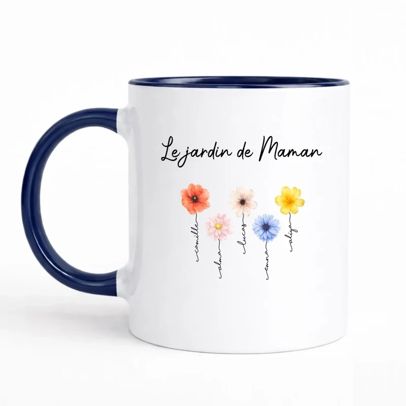 Tasse personnalisée maman avec prénoms
