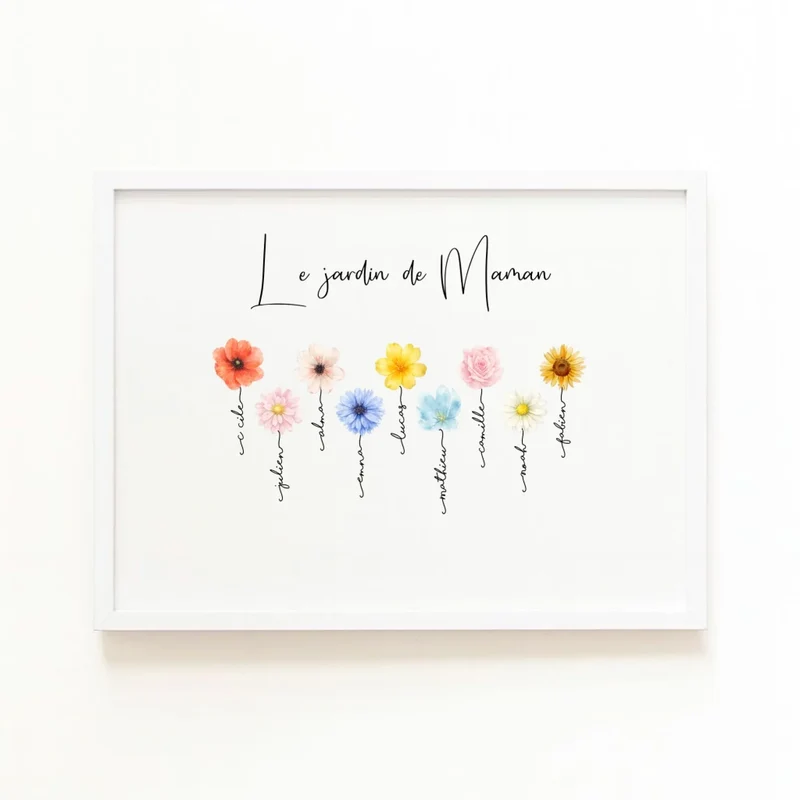 Affiche le Jardin de mamie personnalisée