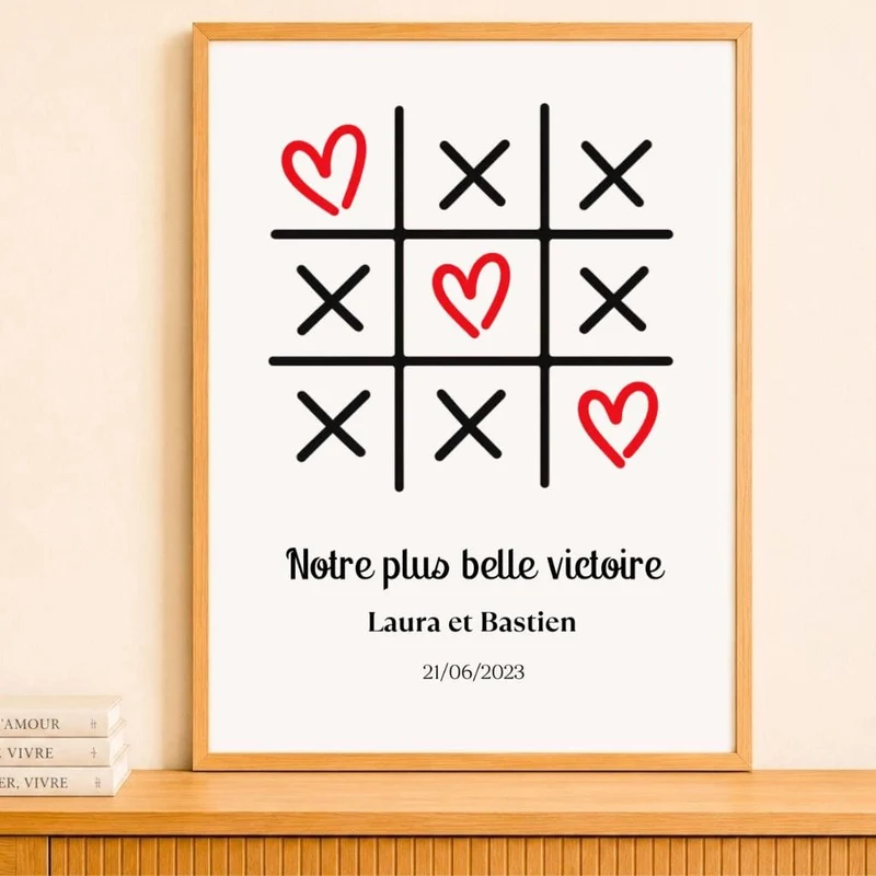 Affiche Personnalisée - Morpion