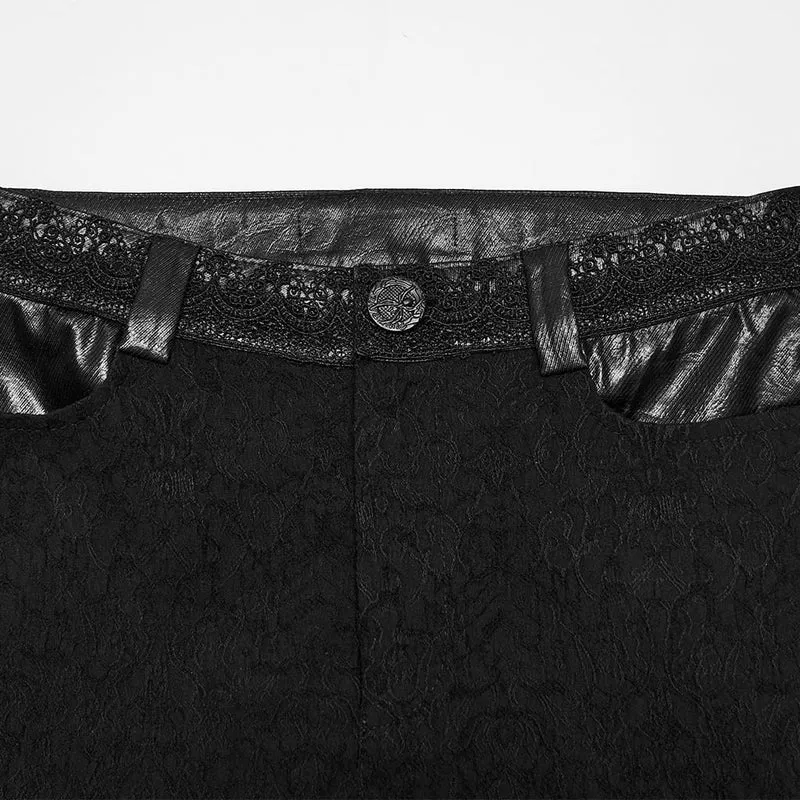 Gothic-Jacquard-Skinny-Pants für Damen