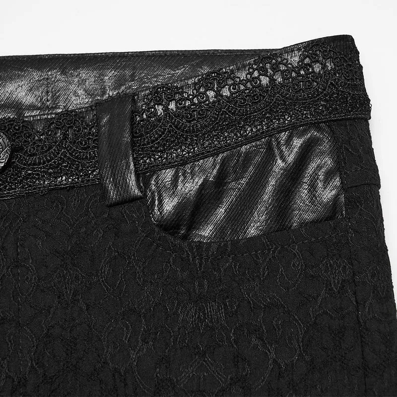 Gothic-Jacquard-Skinny-Pants für Damen