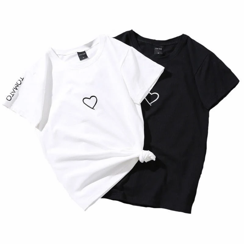 T-Shirt Frau Kleines Herz