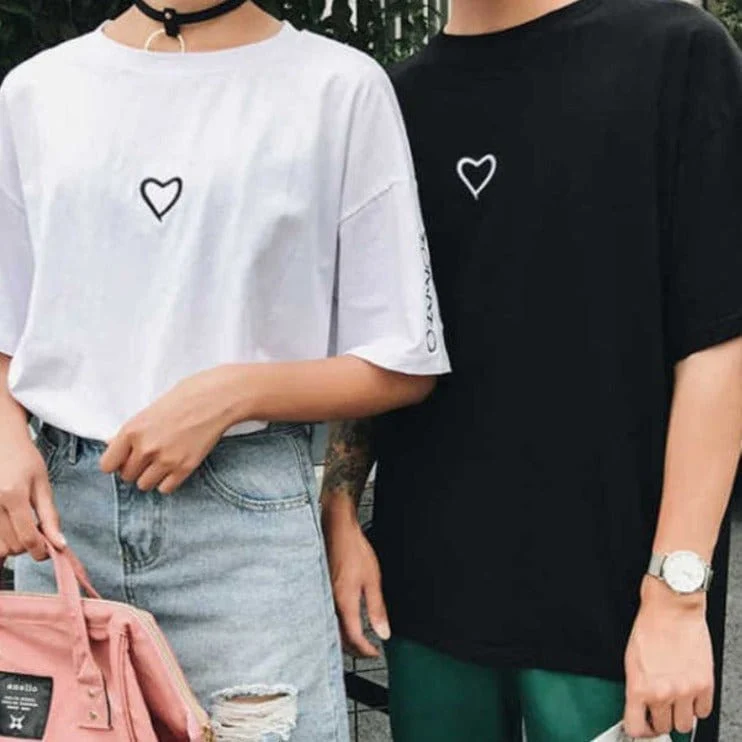 T-Shirt Frau Kleines Herz