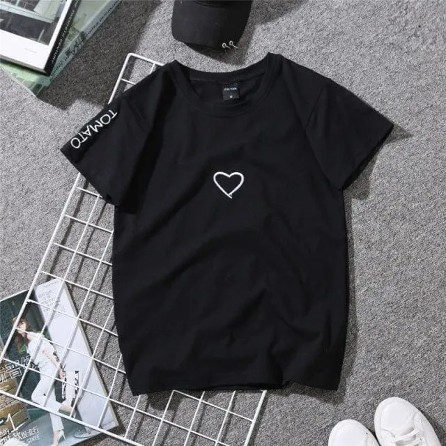 T-Shirt Frau Kleines Herz