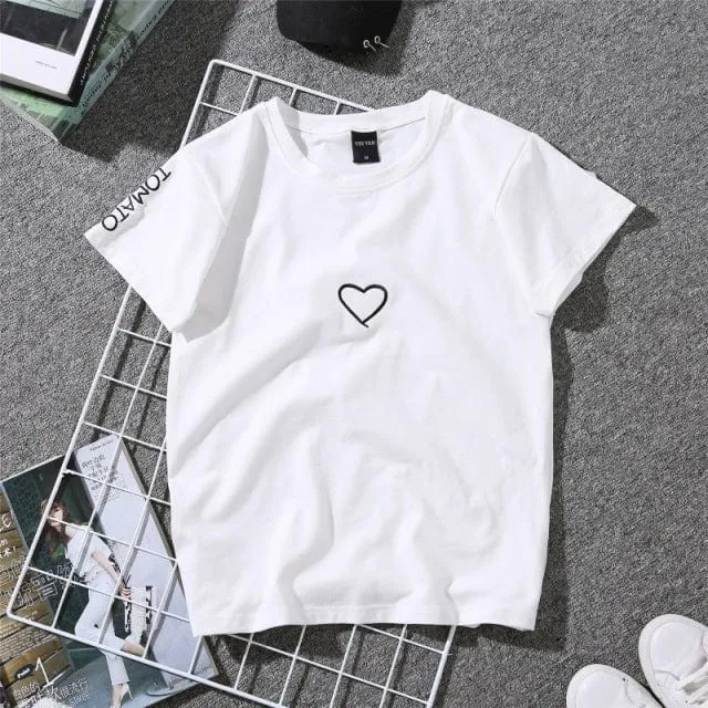 T-Shirt Frau Kleines Herz