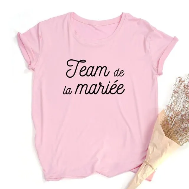 T-Shirt Team Der Braut