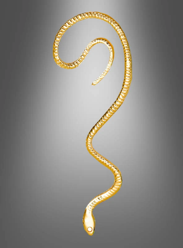 Goldener Schlangen Ohrschmuck