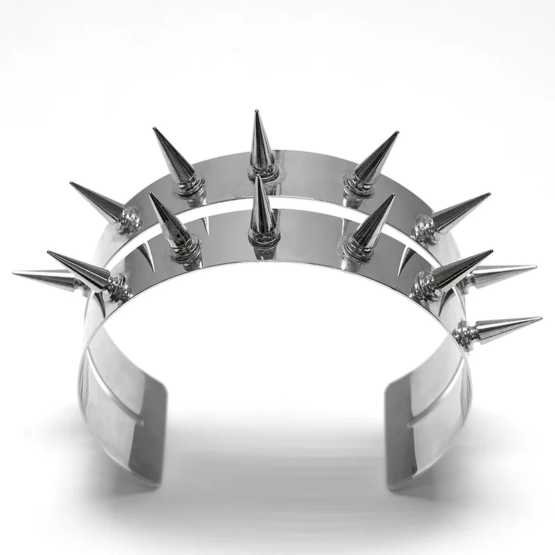Punk-Choker mit Nieten für Damen